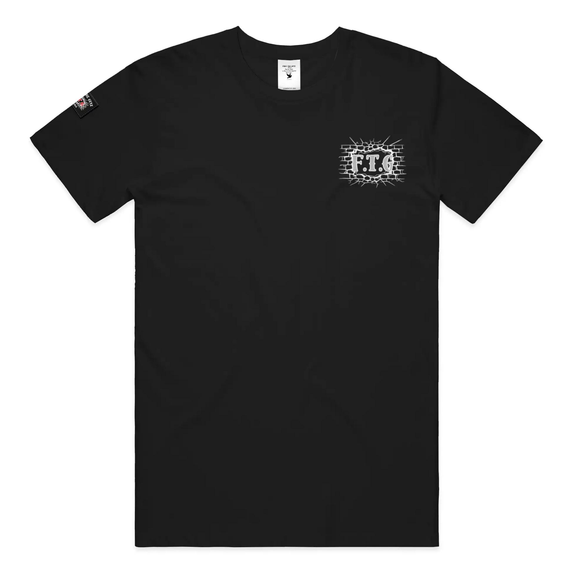 Free The Guyz Circle of Locks- Light Grey/White
