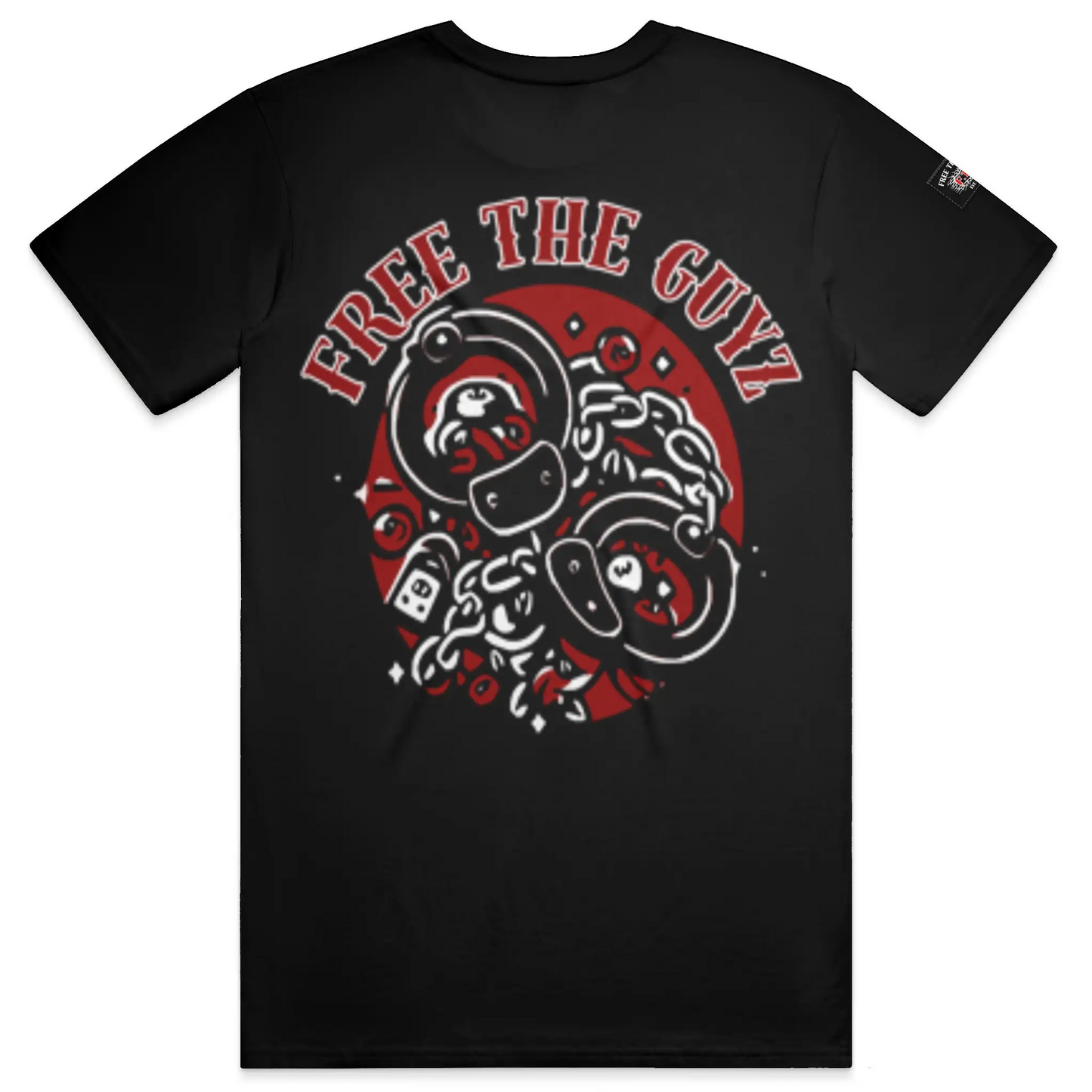 Free The Guyz Circle of Locks- Red/White