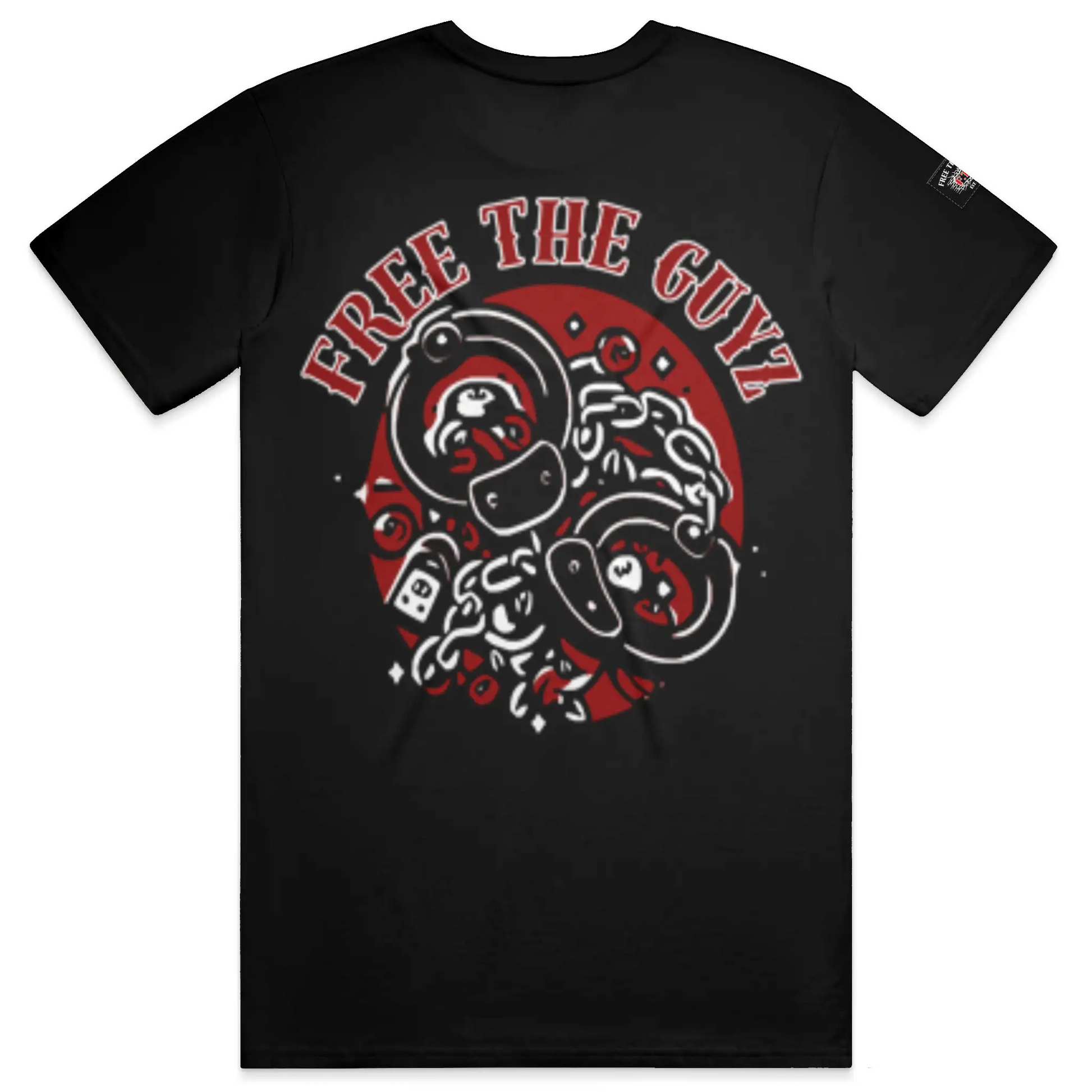 Free The Guyz Circle of Locks- Red/White